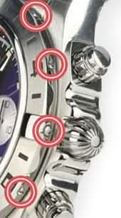 bezel fix screw for Breitling Chronomat AB042011 automatic watch