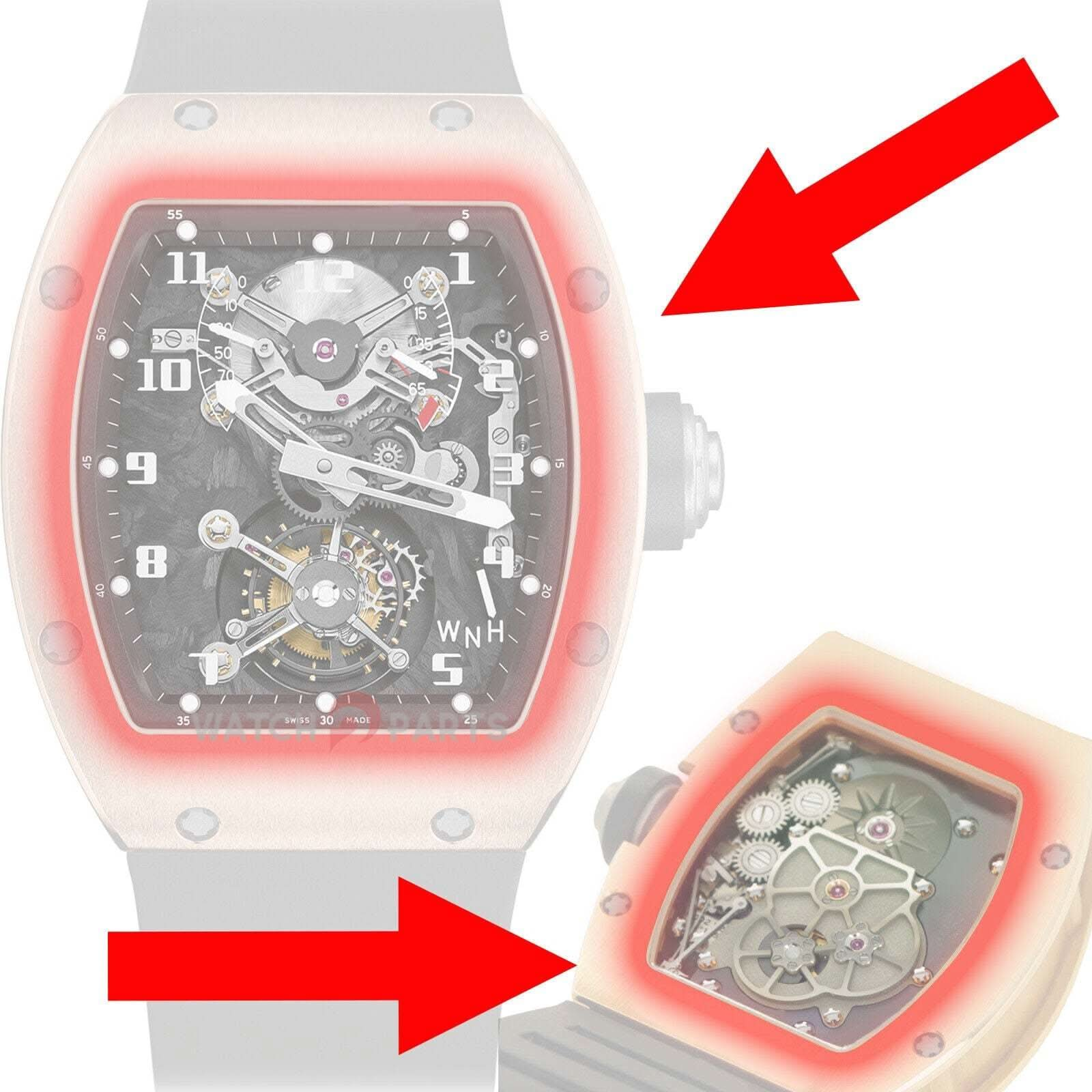 Cristal de zafiro para Richard Mille RM002 Automático AR Watch Glass