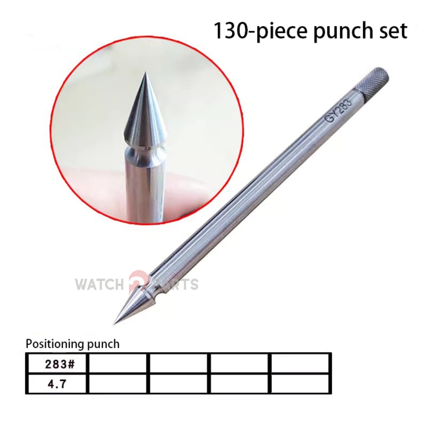 Professional Watchmaker Staking Set–Precision Punch&Anvil Bench Tool Kit for Pressing Hands&Balance Staffs&Gears&Rotor Bearing Screw