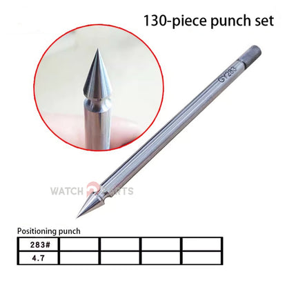 Professional Watchmaker Staking Set–Precision Punch&Anvil Bench Tool Kit for Pressing Hands&Balance Staffs&Gears&Rotor Bearing Screw