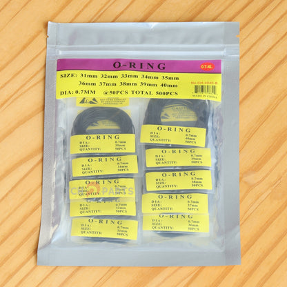 6 Sizes Watch Gasket Set Waterproof Rubber Ring O-Ring for Watch Bezel/Case Back