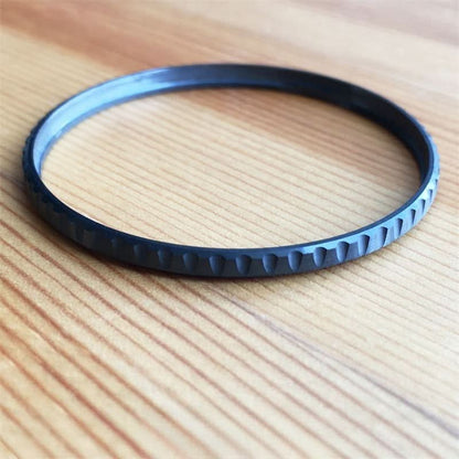 Tooth Fluted ceramic bezel for Blancpain Fifty Fathoms Bathyscaphe 5000  Men's Watch