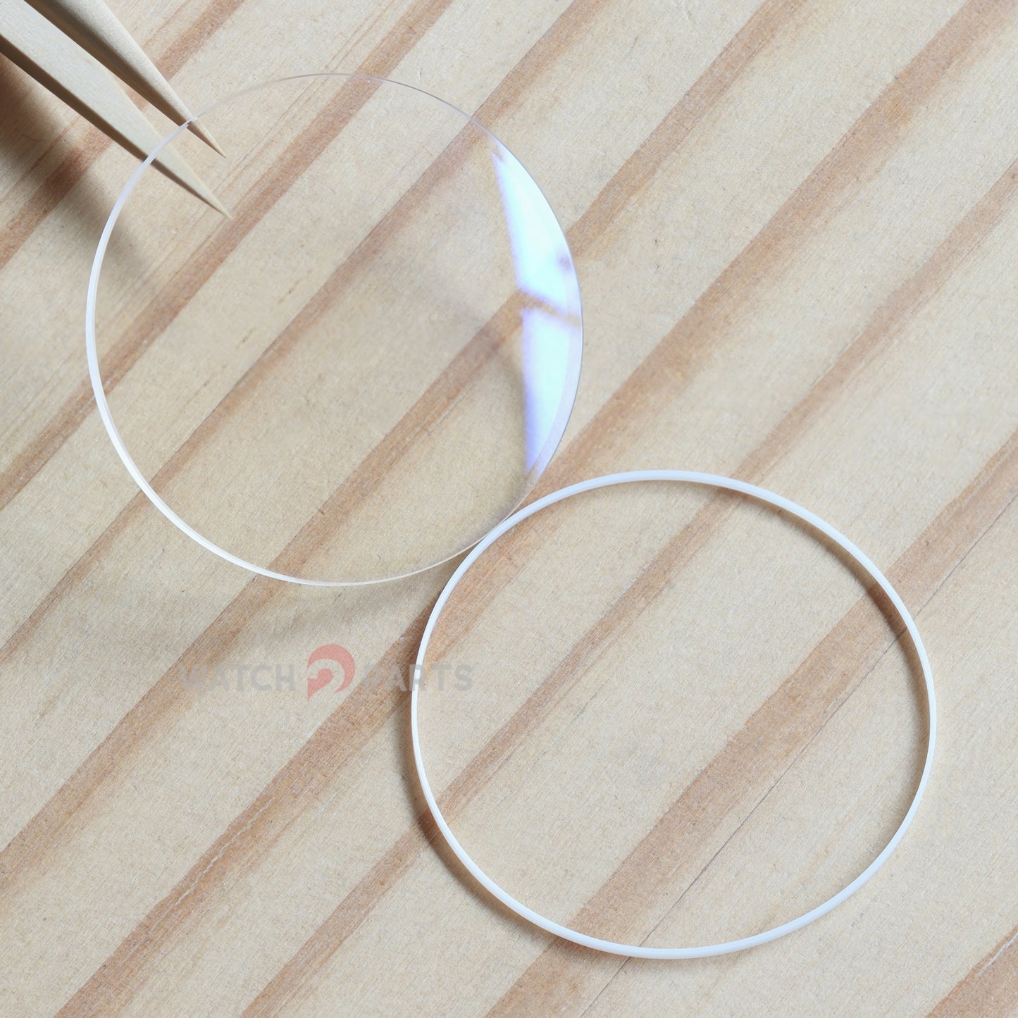 Double-sided AR Coating Watch Sapphire Crystal&Gasket for IWC Pilot Mark 3247/3269 41mm Glass - watch2parts