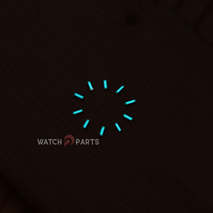 Watch Dial Luminous Hour Marker for Rolex Datejust 41 Green Blue Luminous Numerals Bars Indexes Rectangles Indices