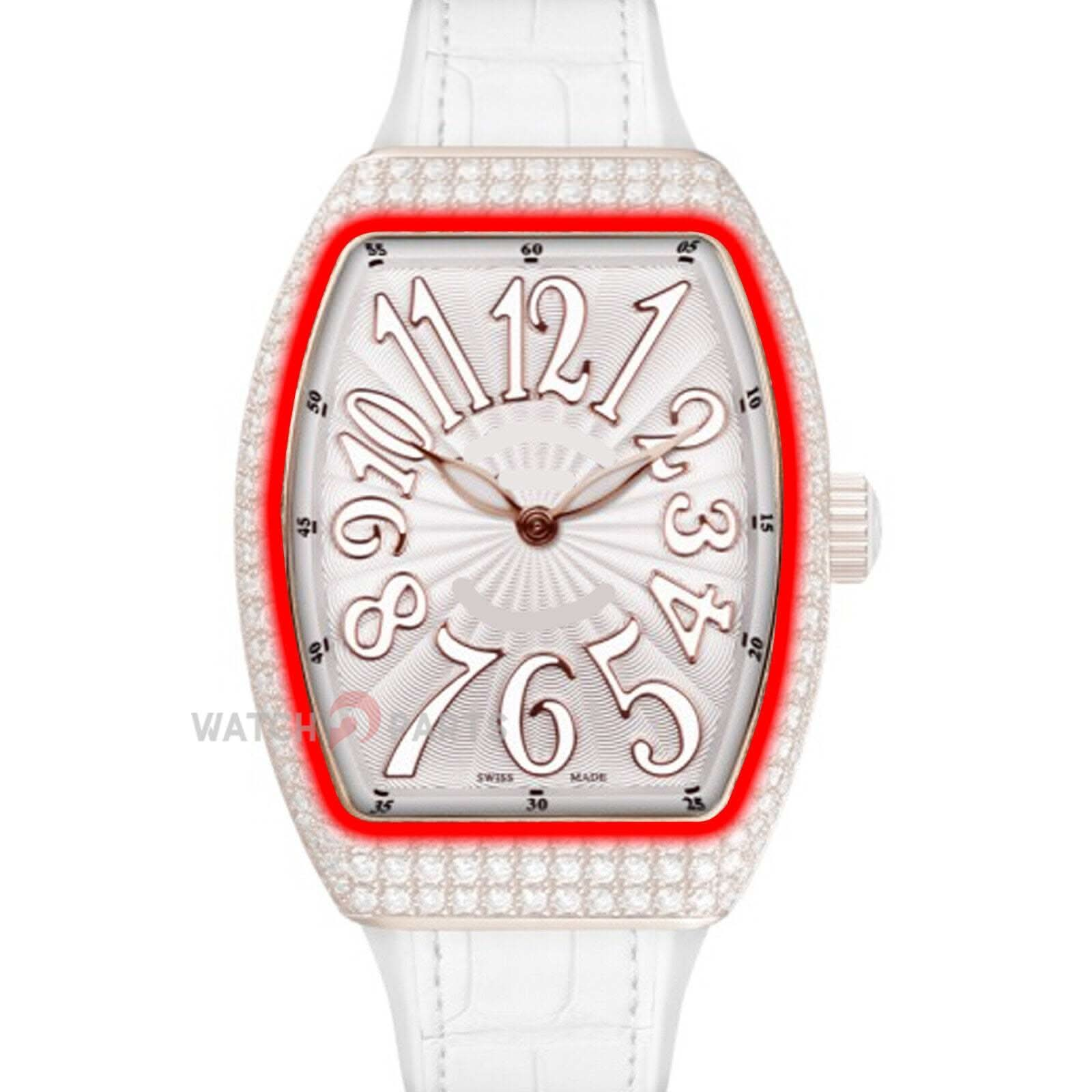 Crystal saphir pour Franck Muller Infinity 3740 Toneau Watch Glass