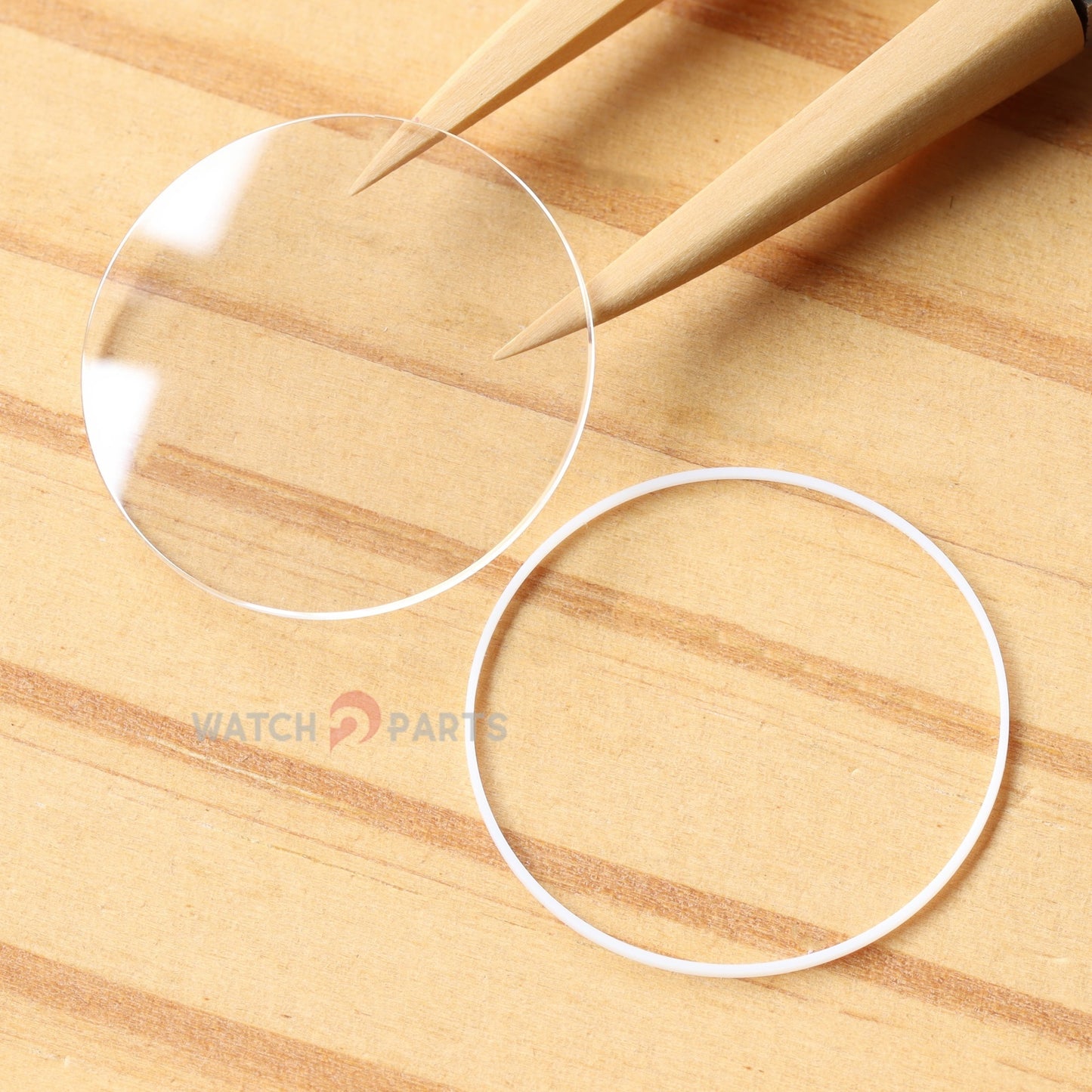 Double Domed Watch Sapphire Crystal&Gasket for Chopard Happy Sport 288948 38mm Glass