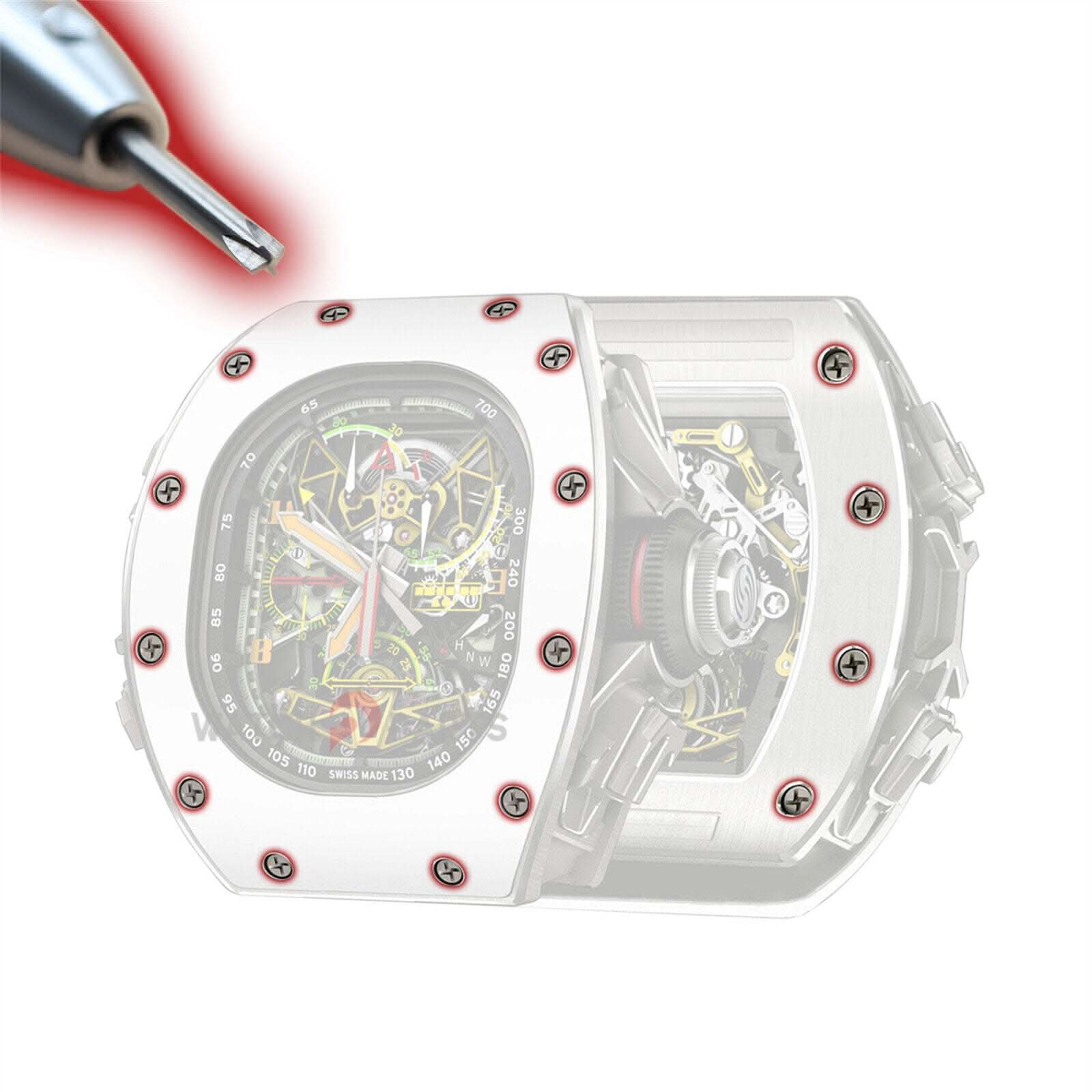 Regarder le tournevis de moulin à vent pour Richard Mille RM50-02 Watch Bezel Case