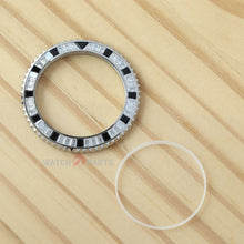 Black Onyx & Synthetic Moissanite Diamond Watch Bisel para Rolex Submariner 40/41 mm Watch Gemstone Bezel