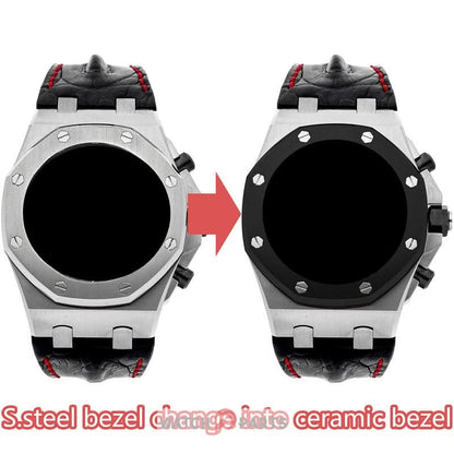 Für AP Audemars Piguet Royal Oak Offshore 42 -mm Chronograph Uhr 26470st Edelstahl Lünetten verwandeln sich in die Keramikblende