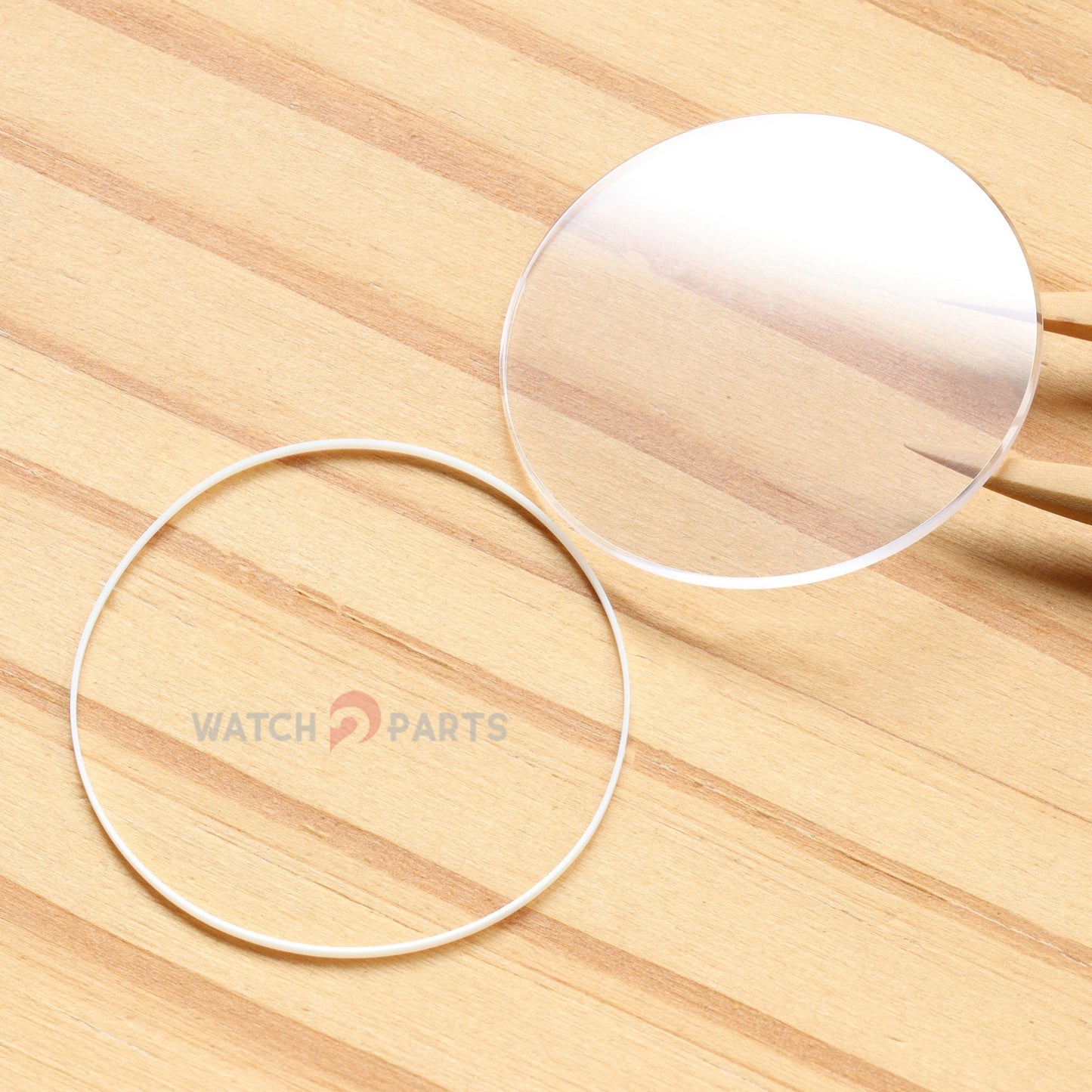 Round Flat Watch Sapphire Crystal&Gasket for Chopard Happy Spirit 207154 32mm Glass