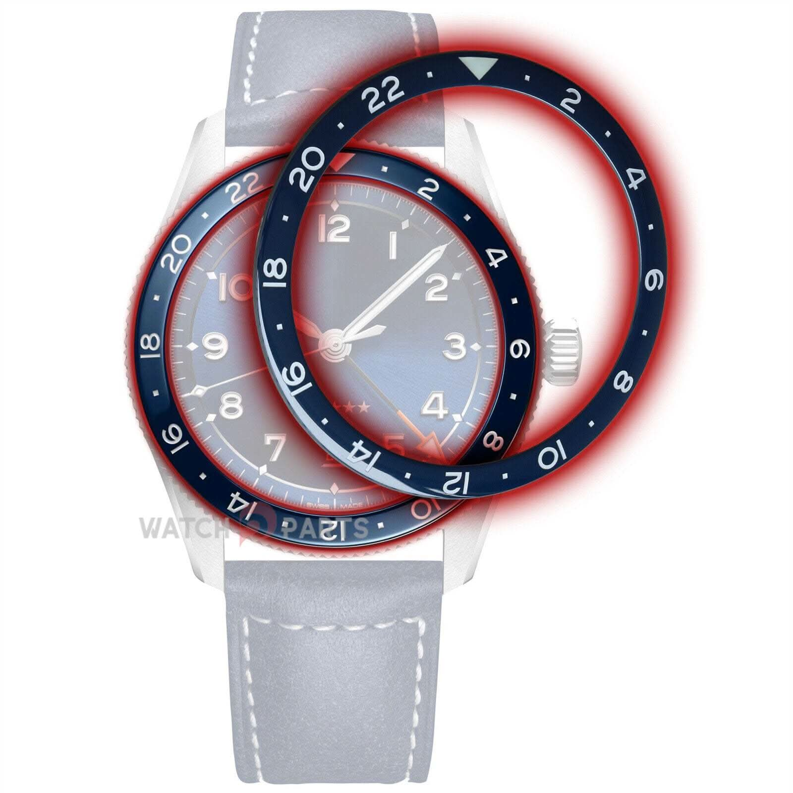 Céramique montre une lunette de lunette pour Longines Spirit L3.812 42 mm montre