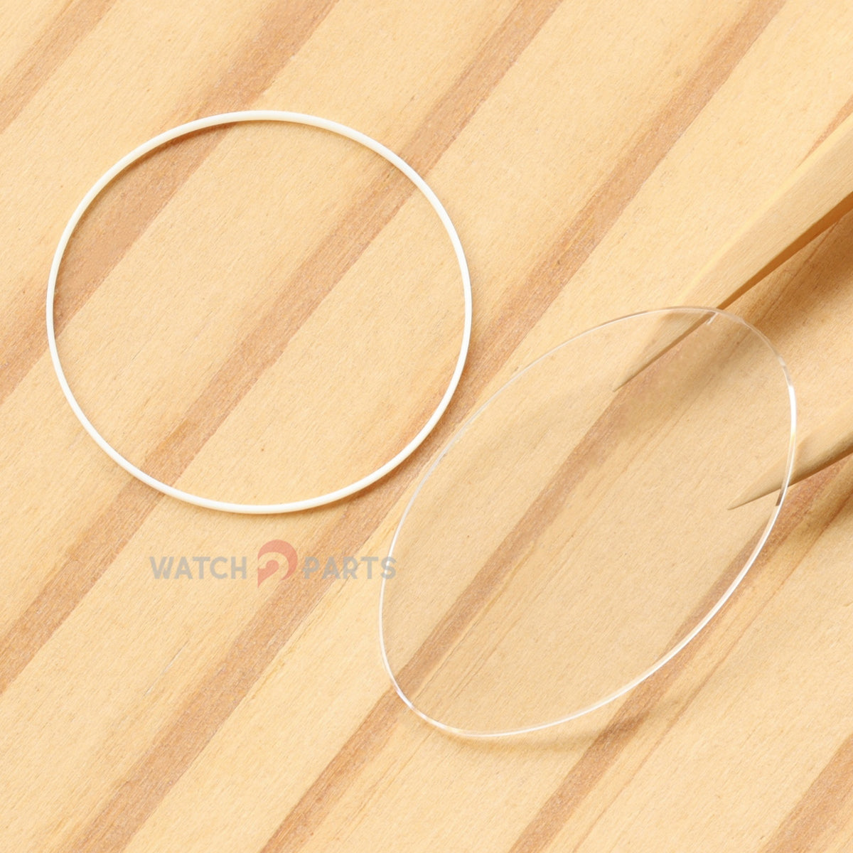 Ellipse Flat Watch Sapphire Crystal&Gasket for Bvlgari Ovale DV32G 32mm Glass