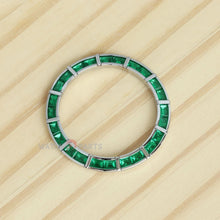 24 Baguette Synthetic Esmerald Watch Bezel para Rolex Daytona 40 mm Watch Gemstone Bezel