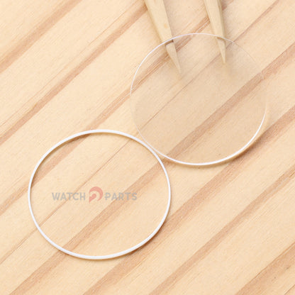 Watch Sapphire Crystal&Gasket for Vacheron Constantin VC Malte 42015 38mm Front&Case Back Glass