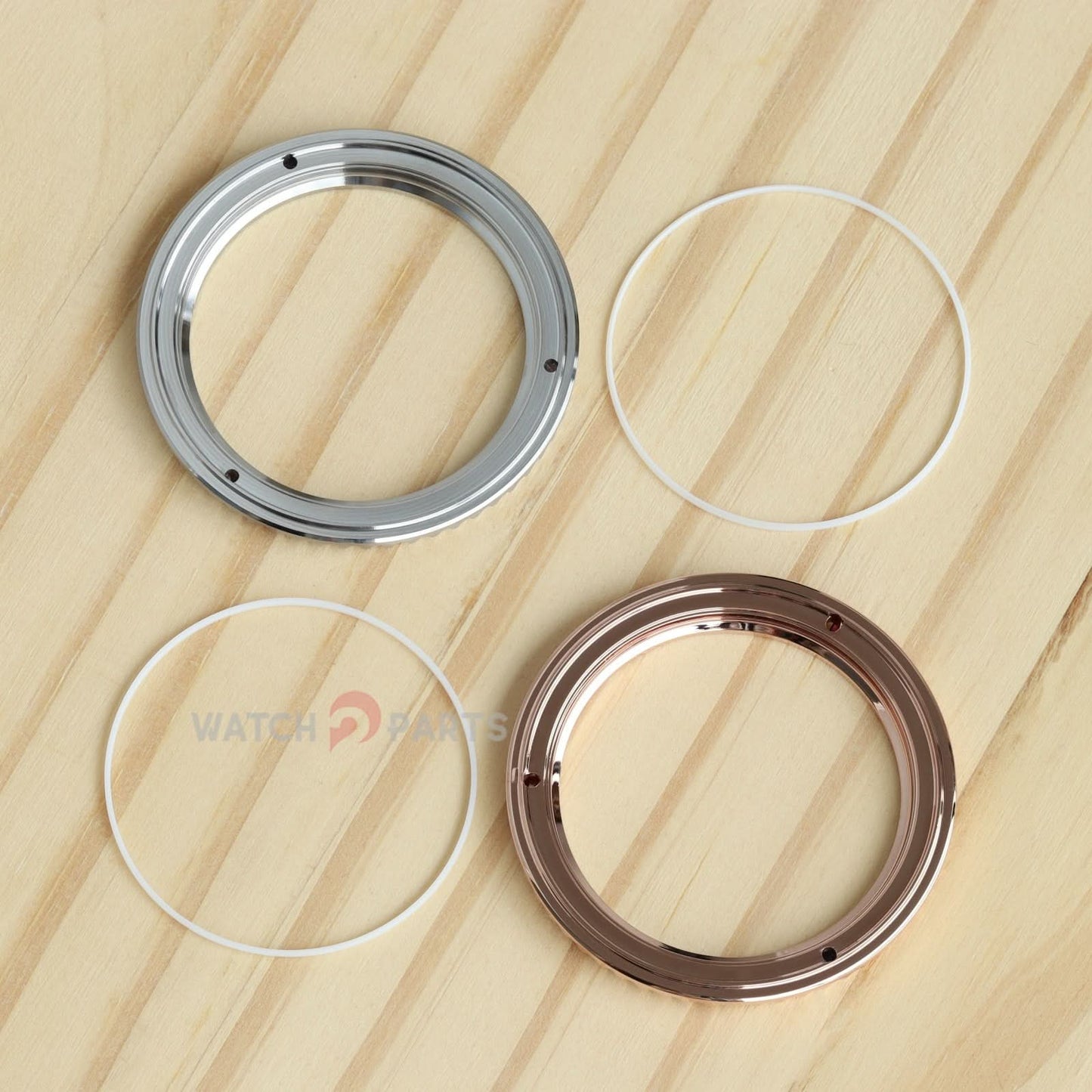 Mira el bisel para rubicias de yates rolex de 40 mm rubíes y zafiro azul sintético/espinela morada y moissanite