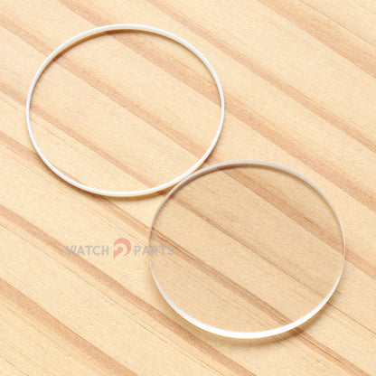 Round Flat Watch Sapphire Crystal for Vacheron Constantin VC Overseas 5500V 42.5mm Front&Case Back Glass
