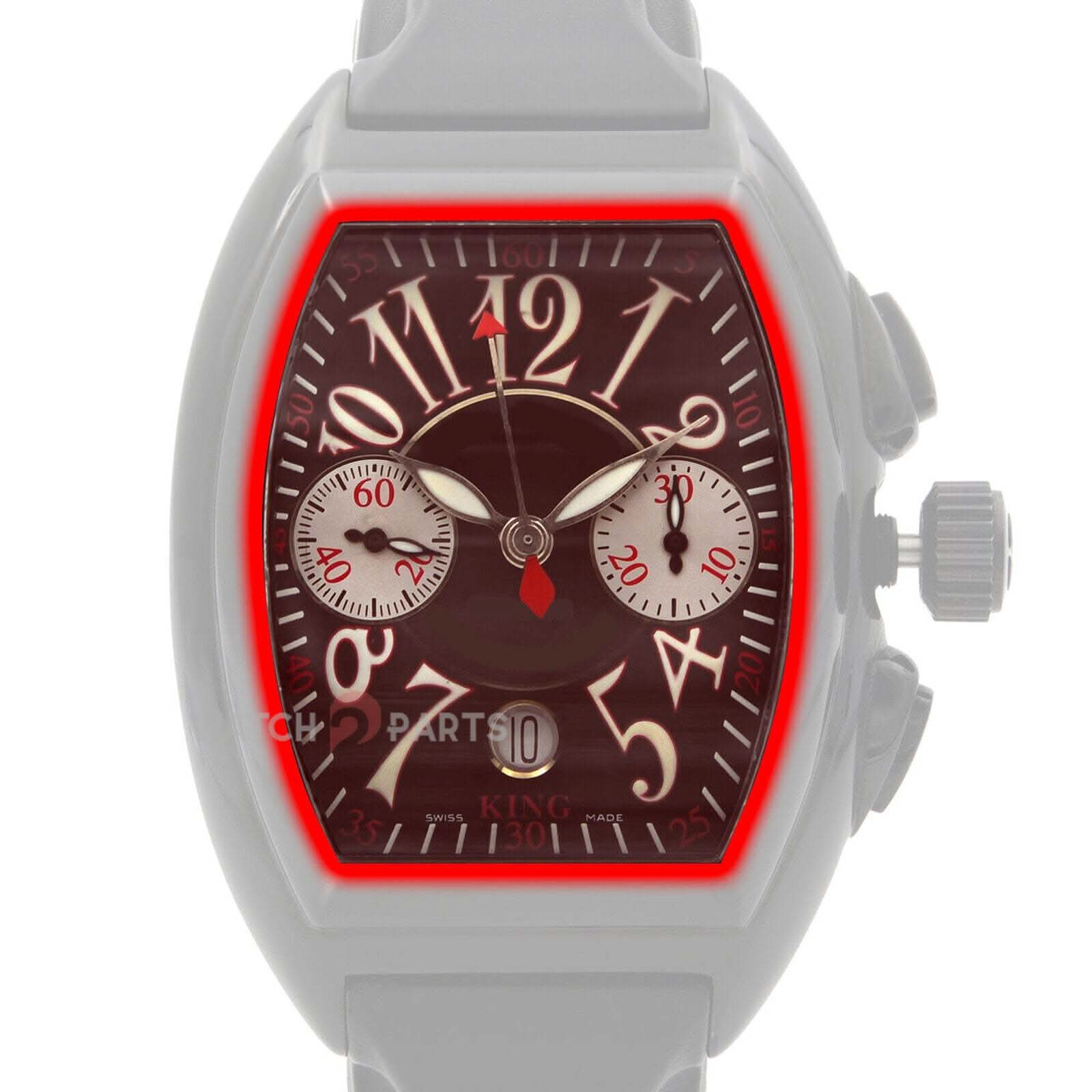 Cristal de zafiro para Franck Muller Conquistador 8001/8002 Reloj