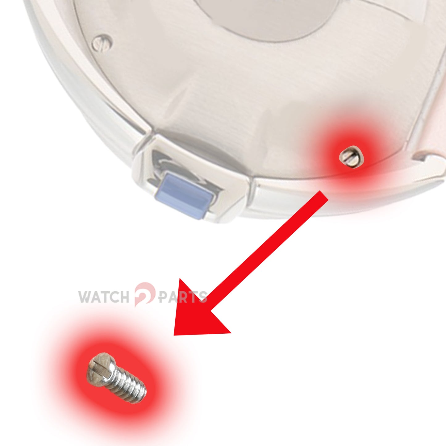 Case Back Screw for Cartier Clé de Cartier 31mm Watch