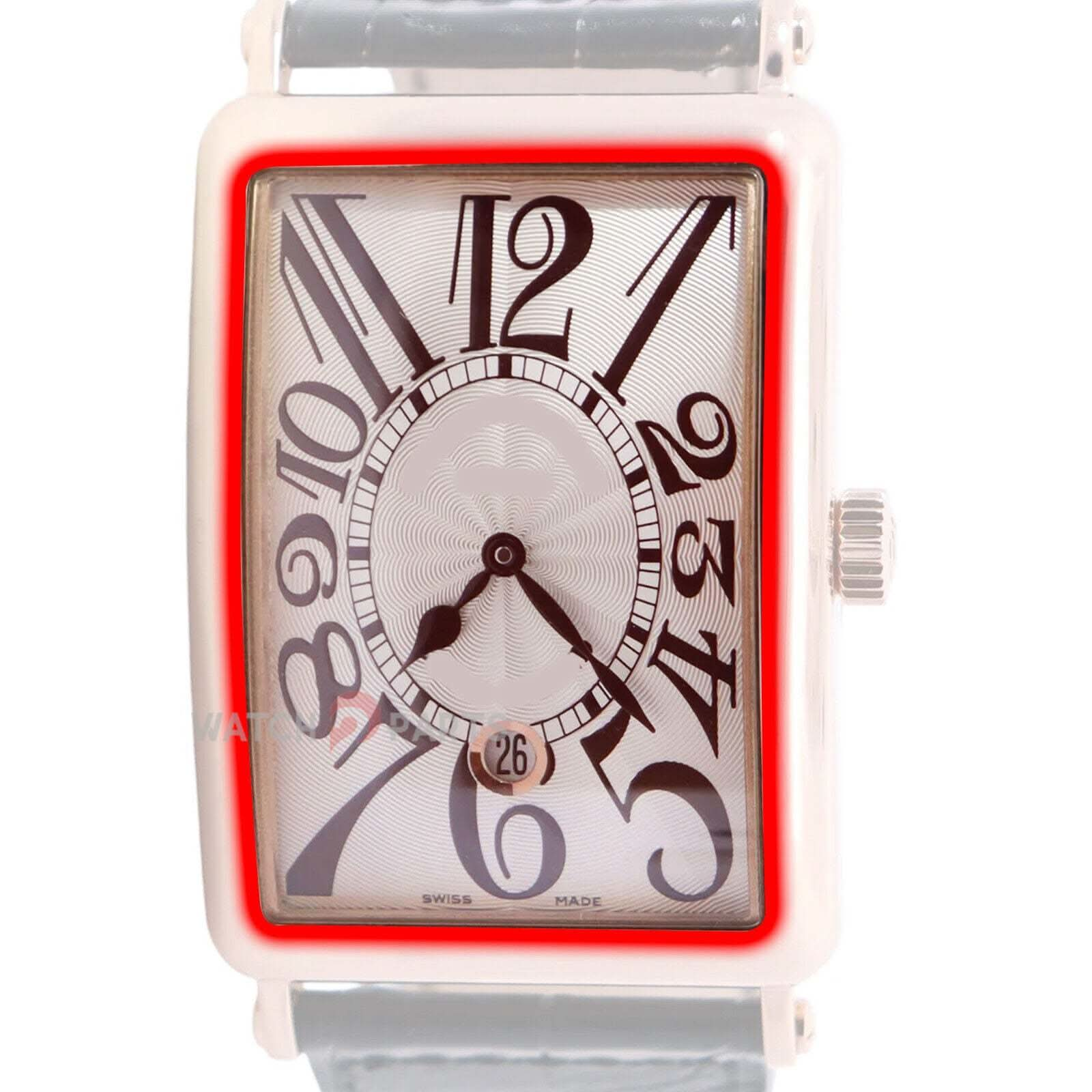 Cristal de zafiro para Franck Muller Long Island 1150 Glass de reloj arqueado