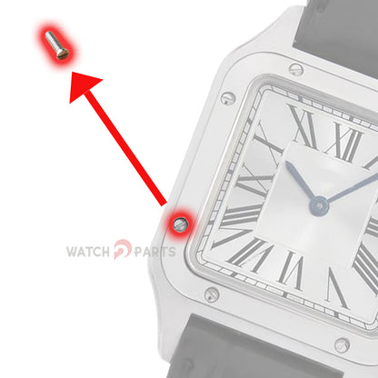 Watch Bezel/Case Back Screw for Cartier 4242 Santos Dumont Watch