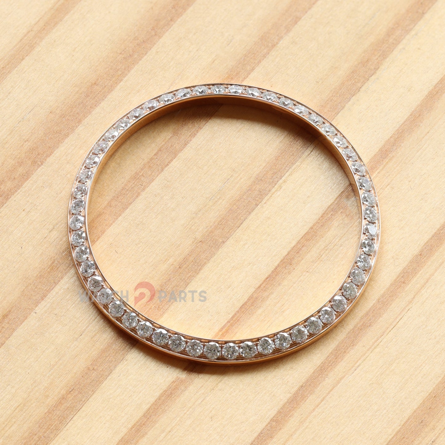 18K Rose Gold Gemstone Bezel for Rolex 126281 Datejust 36 Watch