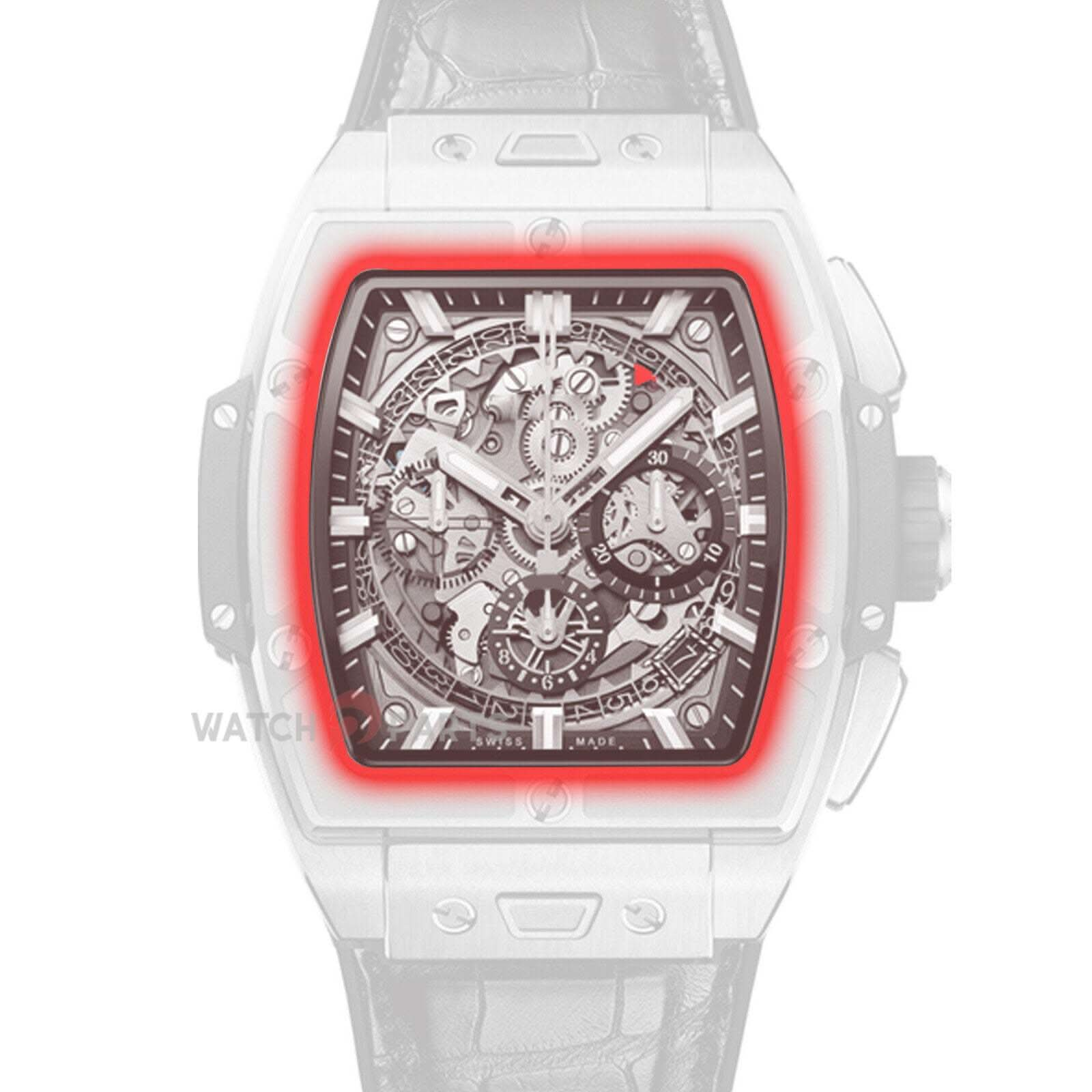 Saphirkristall für Hublot 601 Spirit of Big Bang Front & Case Back Watch Glass