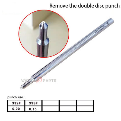 Professional Watchmaker Staking Set–Precision Punch&Anvil Bench Tool Kit for Pressing Hands&Balance Staffs&Gears&Rotor Bearing Screw