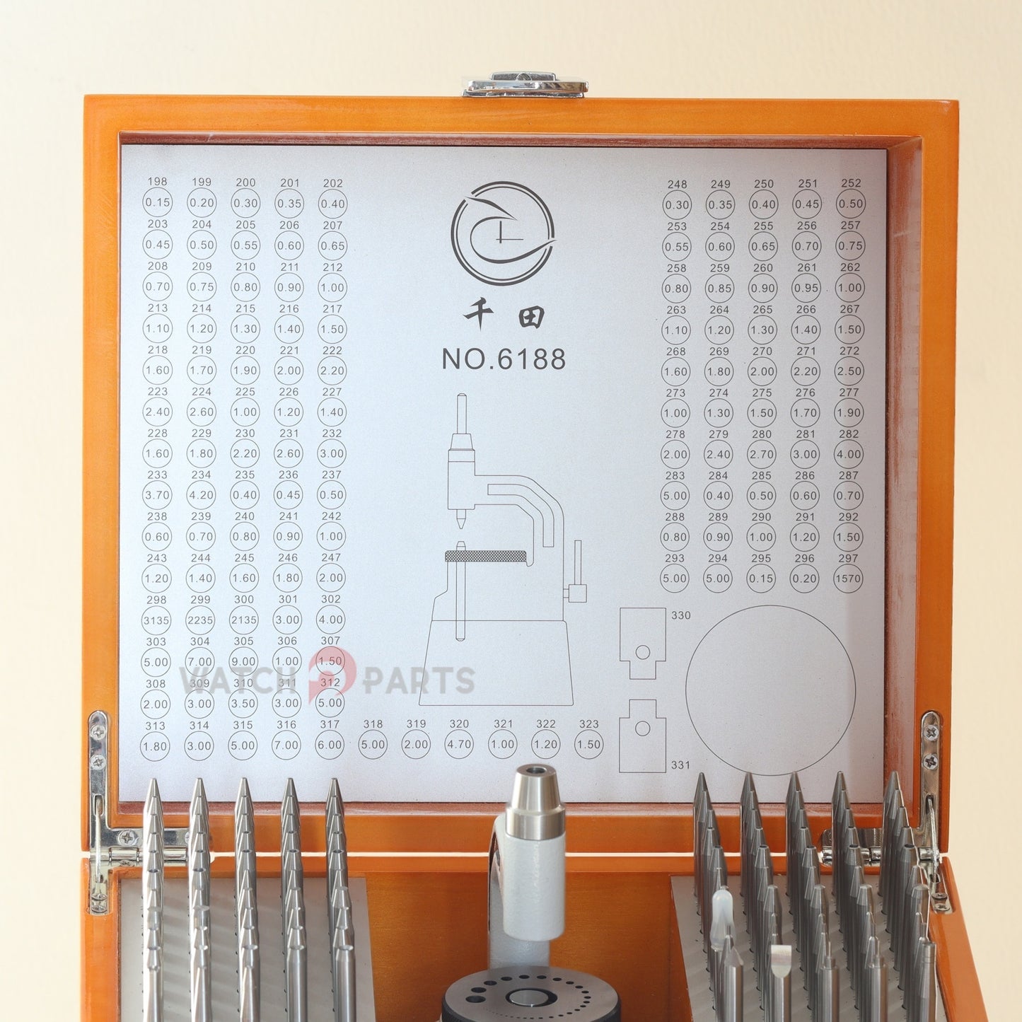 Professional Watchmaker Staking Set–Precision Punch&Anvil Bench Tool Kit for Pressing Hands&Balance Staffs&Gears&Rotor Bearing Screw