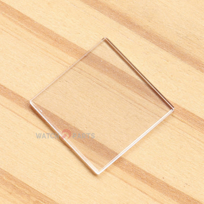 Tonneau Flat Square Sapphire Crystal for Chopard Ice Cube 136690 25x25mm Watch Glass