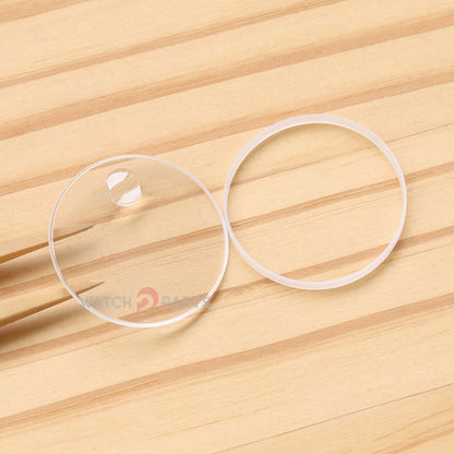 Watch Sapphire Crystal Gasket for Tudor Prince Date 79280/79260/79270 40mm Chronograph Watch Glass