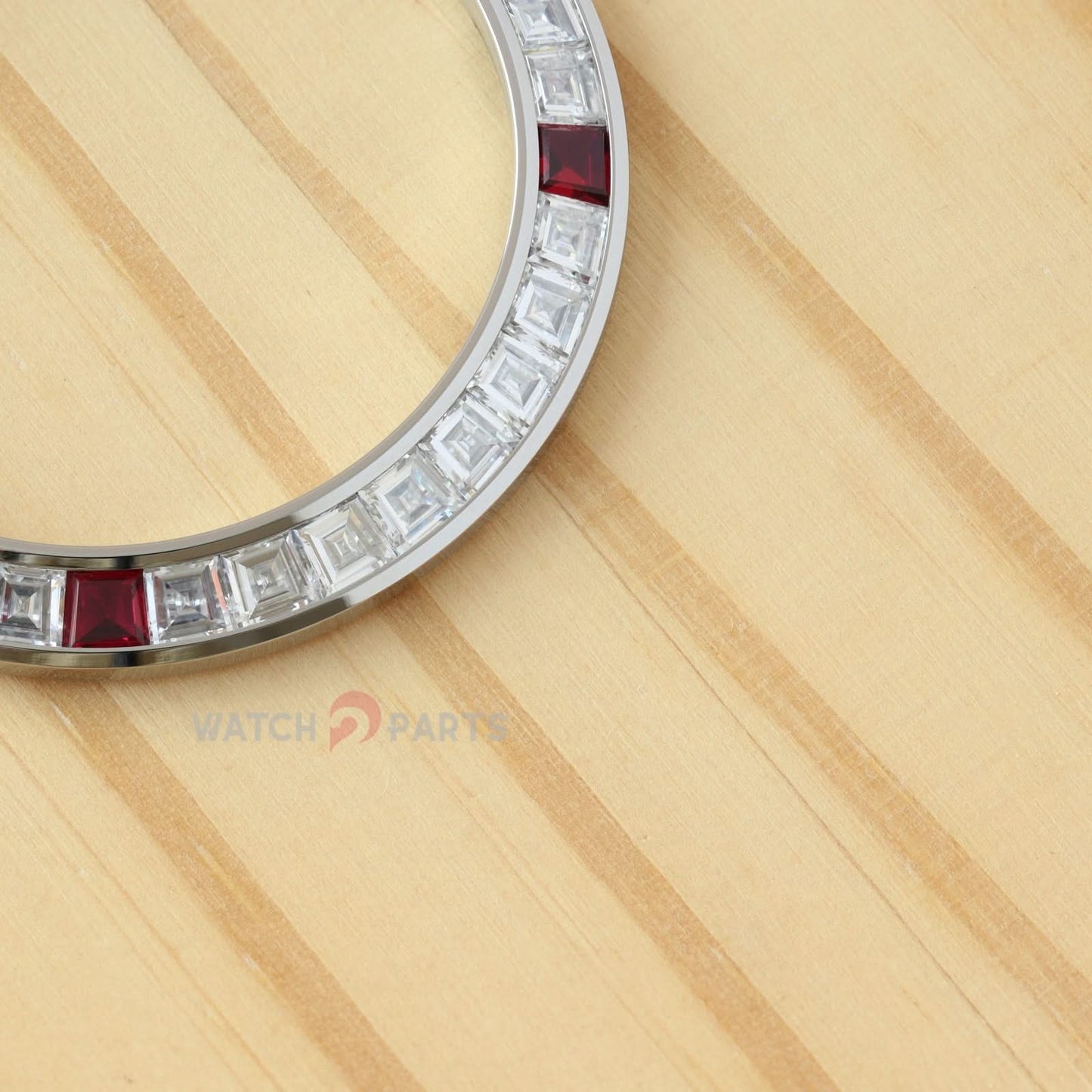 Synthetic Moissanite Diamond/Rubies Watch Bisel para Rolex Daytona 40 mm Watch Gemstone Bezel