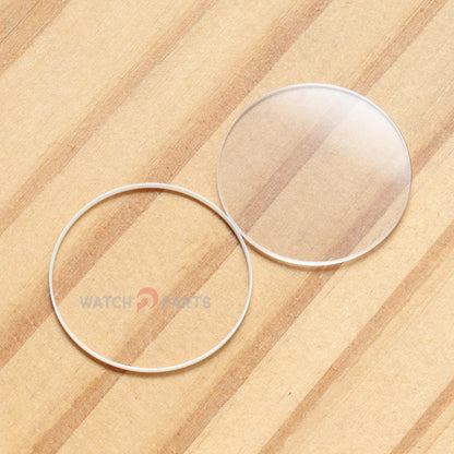 Round Flat Watch Sapphire Crystal&Gasket for Chopard Happy Sport 278291 32mm Glass