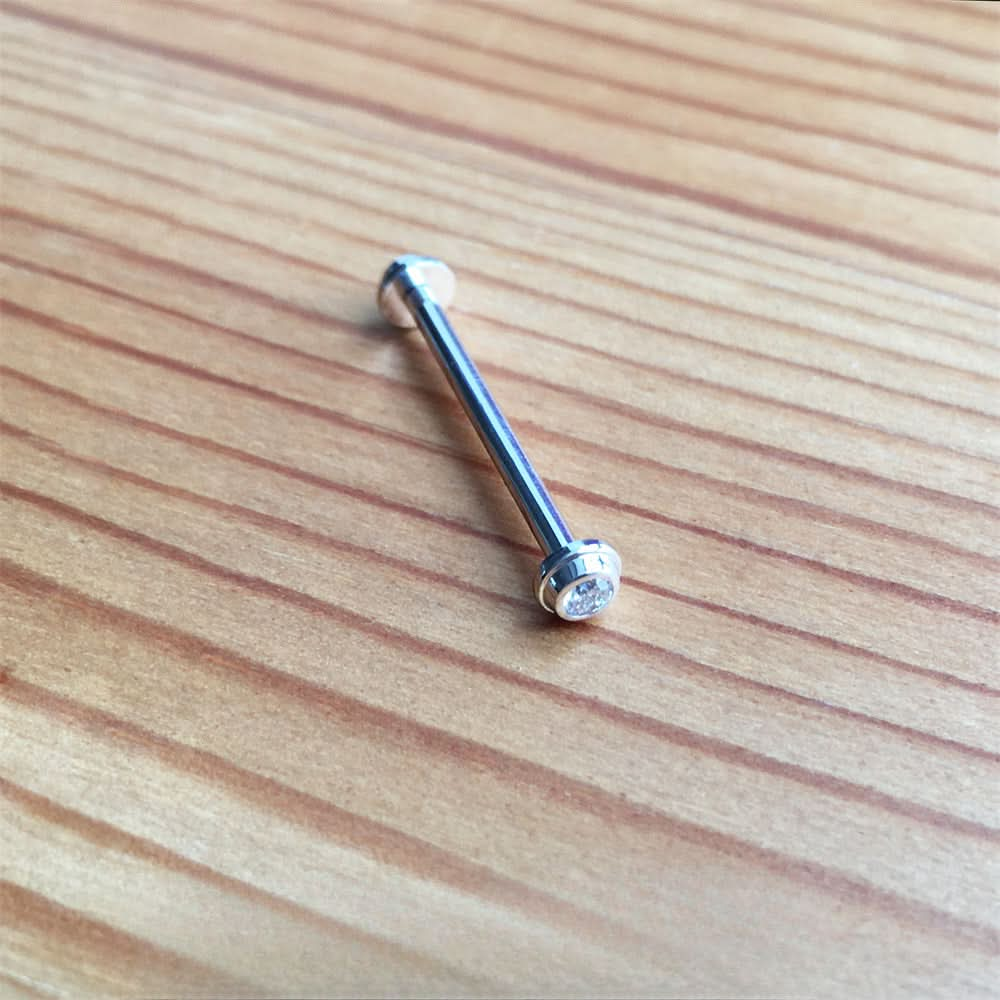 Tubo de tornillo de diamantes de oro blanco de 18k para Van Cleef Complicaciones poéticas Reloj Correa