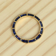 24 Baguette sintético azul de zafiro oscuro de zafiro de diamante bisel para rolex daytona 40 mm watch bisel de piedra preciosa