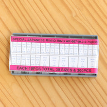 0.3-0.75 mm 30 Sizes Watch Gasket Set Waterproof Rubber Ring for Watch Crown Tube/Button Pusher/Crown/Screw