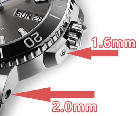 Triangular watch case screwdriver for Oris Divers watch band tools