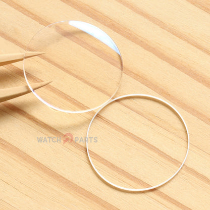 AR Coating Double Domed Watch Sapphire Crystal&Gasket for Blancpain Léman 2860-3642/2841-1542 40mm Glass
