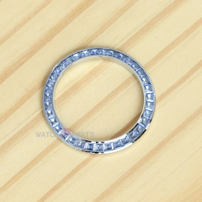 Bisel de reloj de zafiro azul sintético para rolex daytona 40 mm watch bisel de piedra preciosa