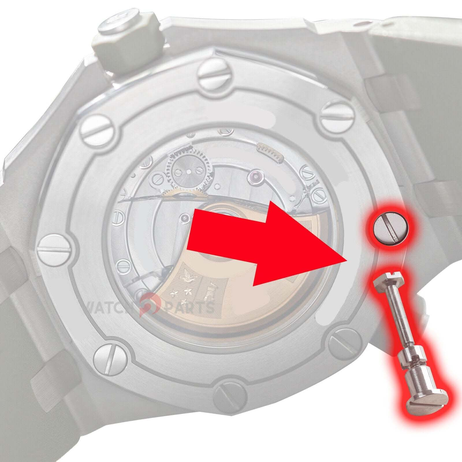 Groove No Marks Mira tornillo para Audemars Piguet 15710/15703 Royal Oak Offshore