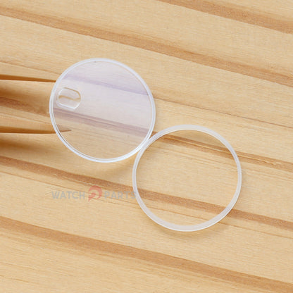 Watch Glass&Gasket for Tudor Princess 92413/92400/92414 25mm Sapphire Crystal Stepped Edge