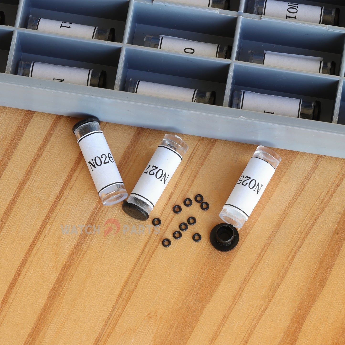 0.8-1.45 mm 30 Sizes Watch Gasket Set Waterproof Rubber Ring for Watch Crown Tube/Button Pusher/Crown/Screw