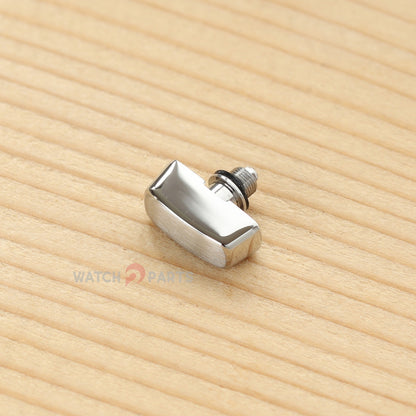 18K Rose Gold/Steel Watch Pusher for Patek Philippe PP 5968 Aquanaut 42.2mm Watch Button - watch2parts