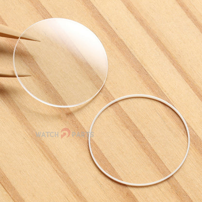 Watch Sapphire Crystal&Gasket for Blancpain Villeret Ultra-Slim 6102-2987-55A 29.20mm Front&Case Back Glass