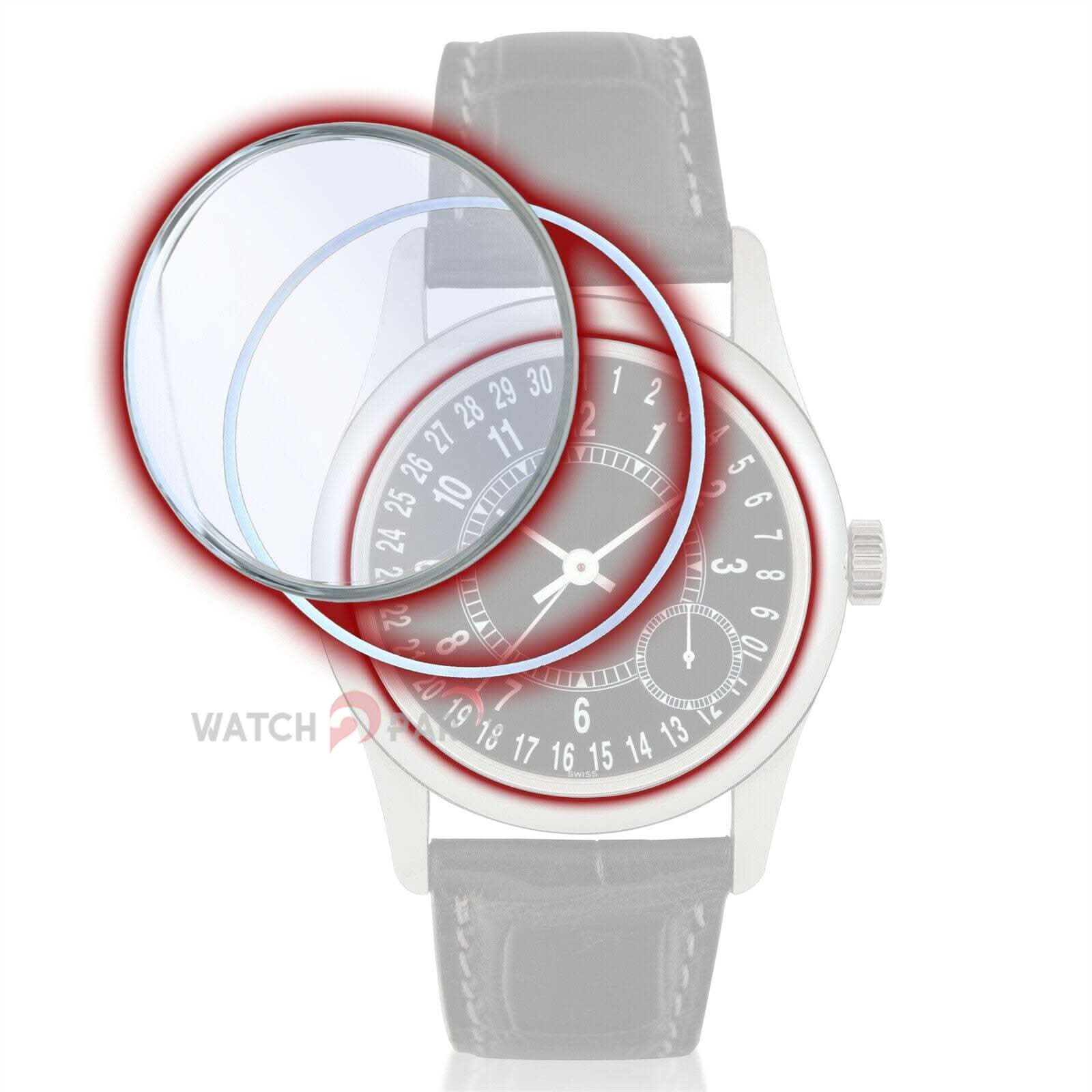 Mira Crystal para Patek Philippe 6000 Calatrava Watch Sapphire Glass