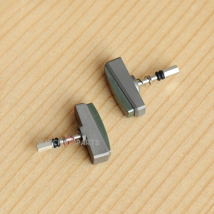 Pulsante push orologio in ceramica verde in titanio per Audemars Piguet Royal Oak Offshore 44mm