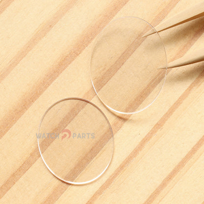 Ellipse Flat Watch Sapphire Crystal for Chopard Happy Sport 275362/278602 31.31x29mm Front&Case Back Glass