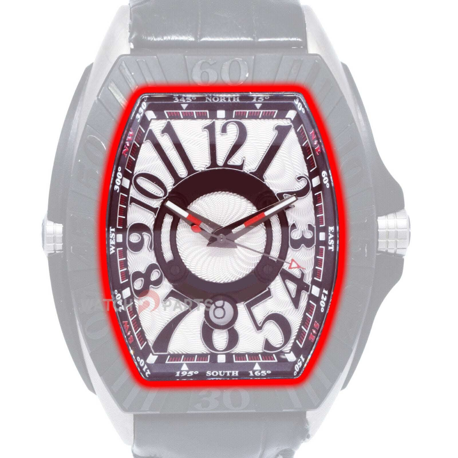 Cristal de zafiro para Franck Muller Conquistador GPG 9900 8900 Reloj vidrio