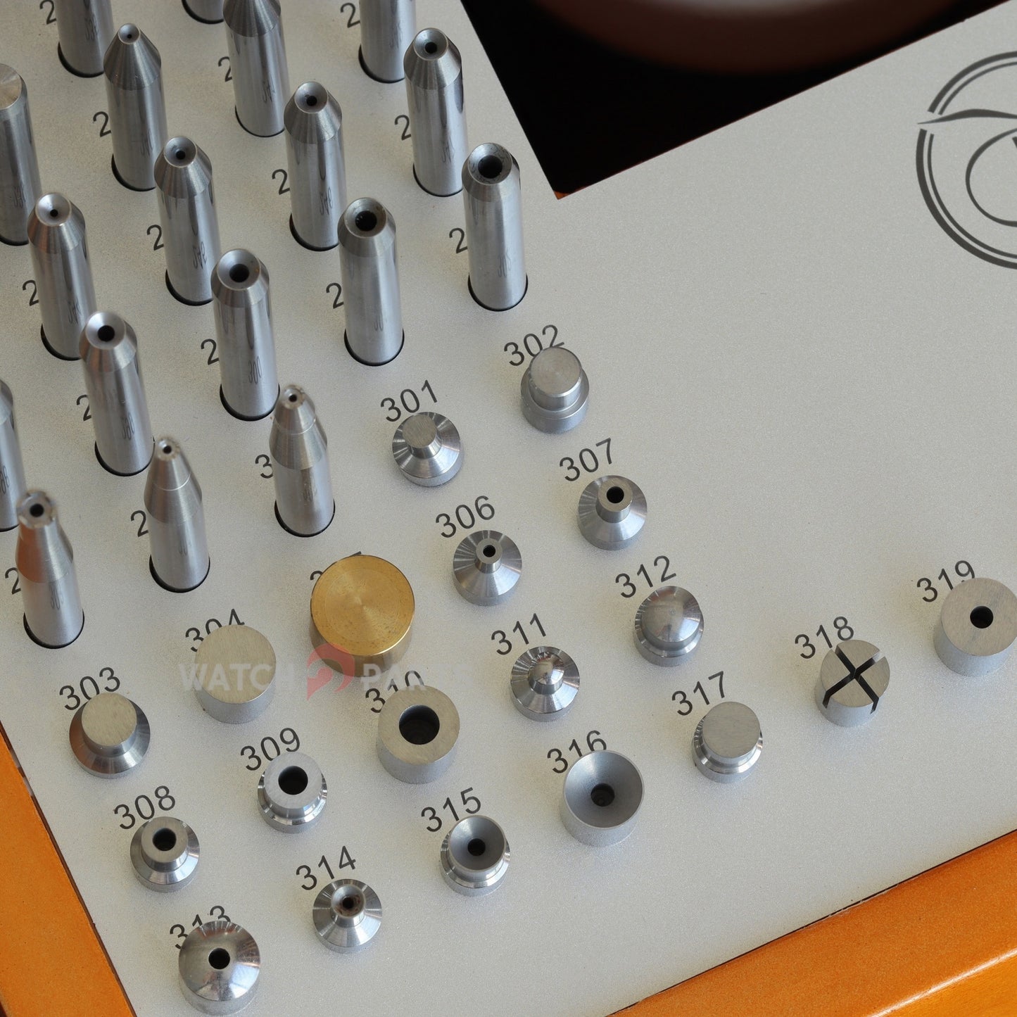 Professional Watchmaker Staking Set–Precision Punch&Anvil Bench Tool Kit for Pressing Hands&Balance Staffs&Gears&Rotor Bearing Screw