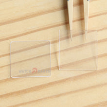 Mira Cristal de zafiro para Cartier Tank MC 3589 Class delantero y estuche Back Watch Glass