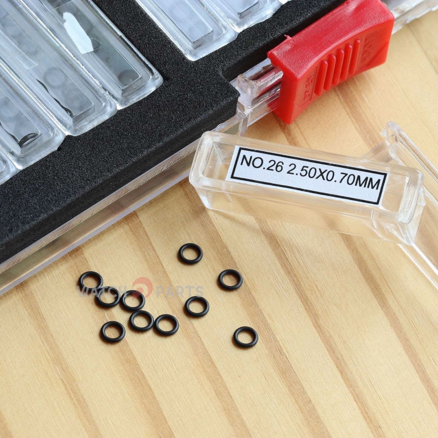 39 Sizes Set Watch Rubber Gasket Set Waterproof Ring for Watch Crown Tube/Button